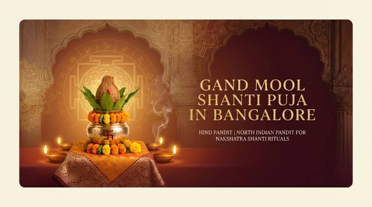 Hindi pandit performing Gand Mool Shanti in Bangalore