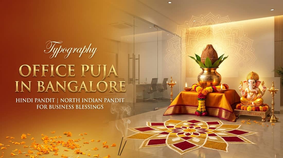 Commercial space blessing ceremony in Bangalore